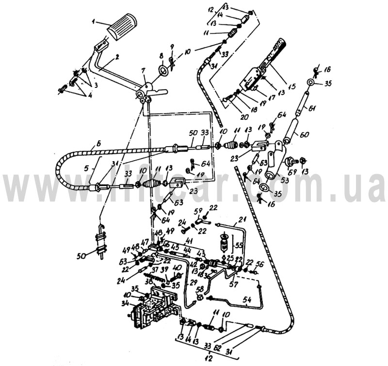 Электронный каталог запасных частей для дизельных погрузчиков Рекорд 2 производства Балканкар (Balkancar) - 31 Тормозная система